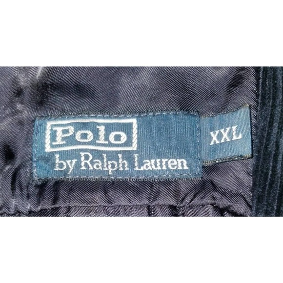 Vintage POLO Ralph Lauren Blue Corduroy Shooting Hunting Coat Jacket XXL 48L rrl - Picture 4 of 10
